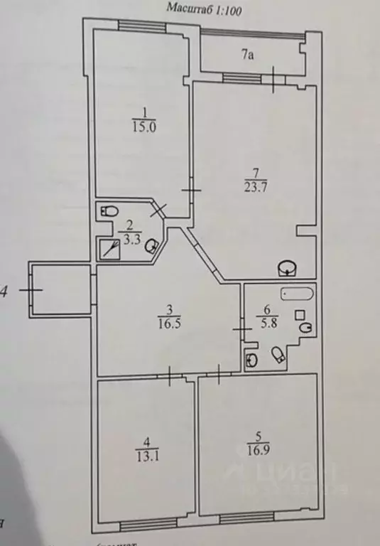 4-к кв. Московская область, Мытищи Юбилейная ул., 39к2 (96.7 м) - Фото 2
