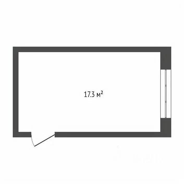 Комната Тюменская область, Тюмень ул. Котовского, 13 (17.3 м) - Фото 2