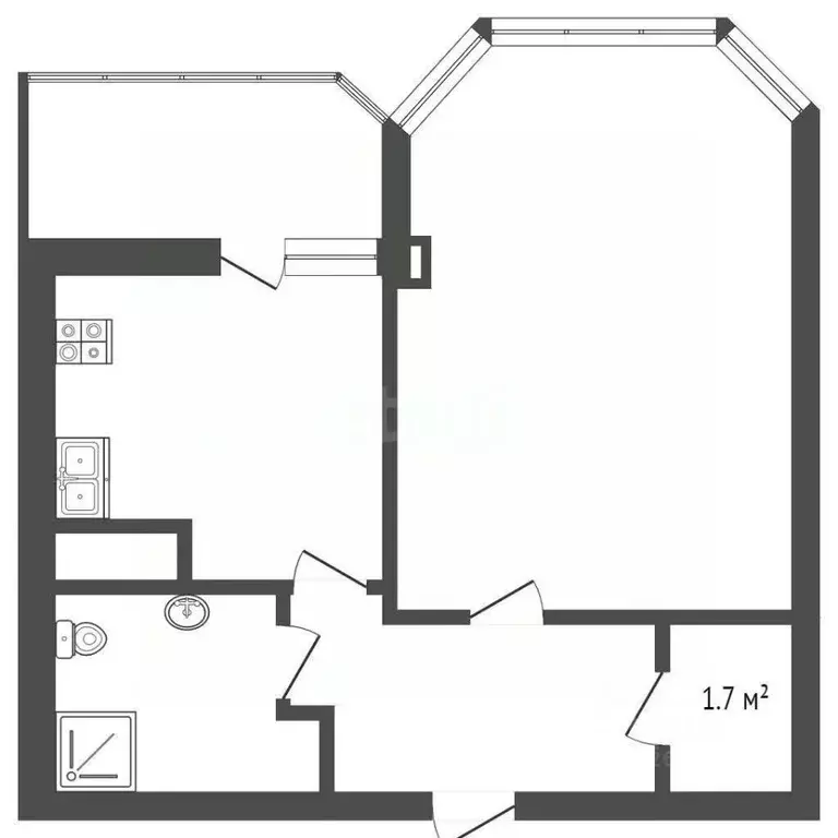1-к кв. Севастополь ул. Тараса Шевченко, 24 (34.0 м) - Фото 2