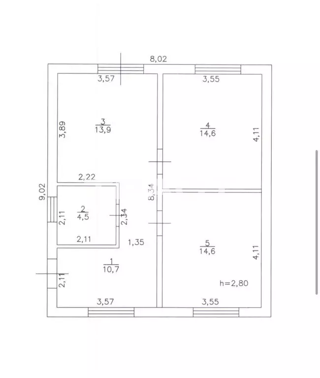Дом в Новая Усмань, Школьная улица, 121 (61 м) - Фото 1