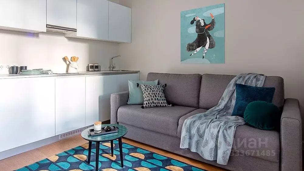 Студия Москва ул. Берзарина, 30 (21.0 м) - Фото 1