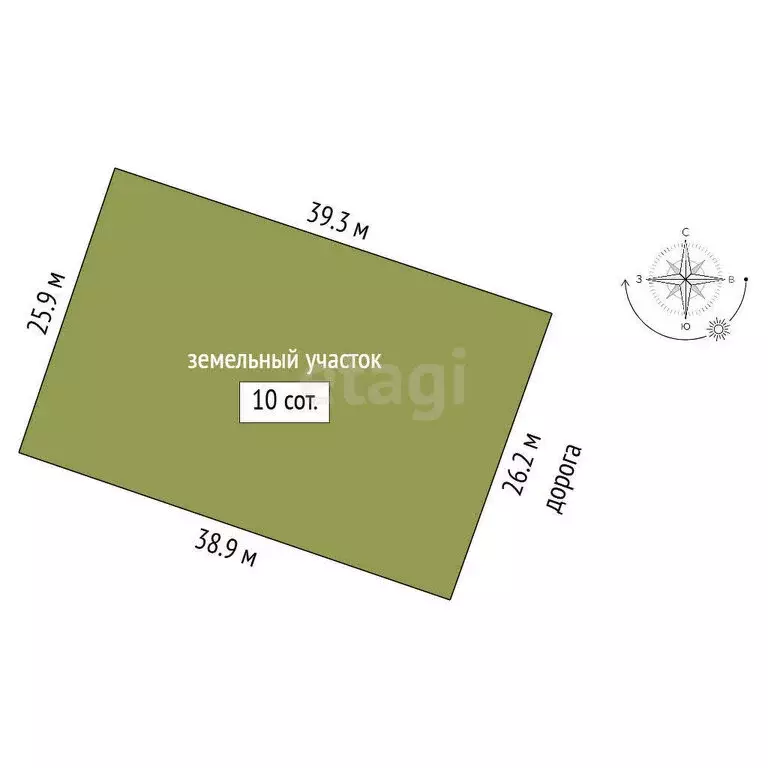 Участок в Тукаевский район, село Калмаш (10 м) - Фото 0