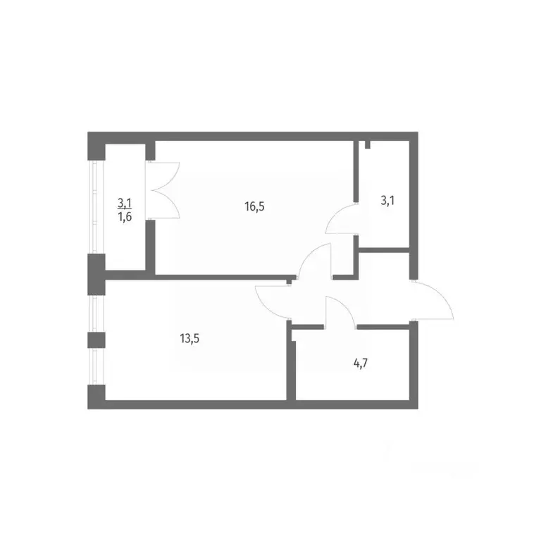 1-к кв. Ленинградская область, Ломоносовский район, Аннинское ... - Фото 1