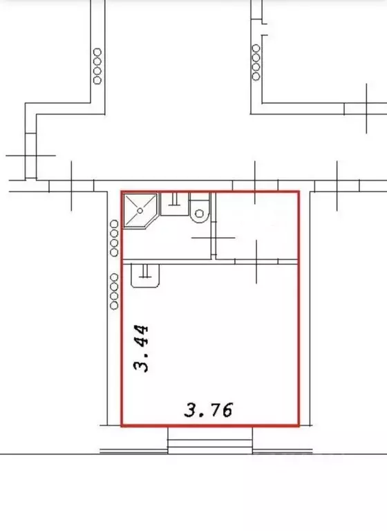 Студия Новосибирская область, Новосибирск Большая ул., 660 (18.1 м) - Фото 0