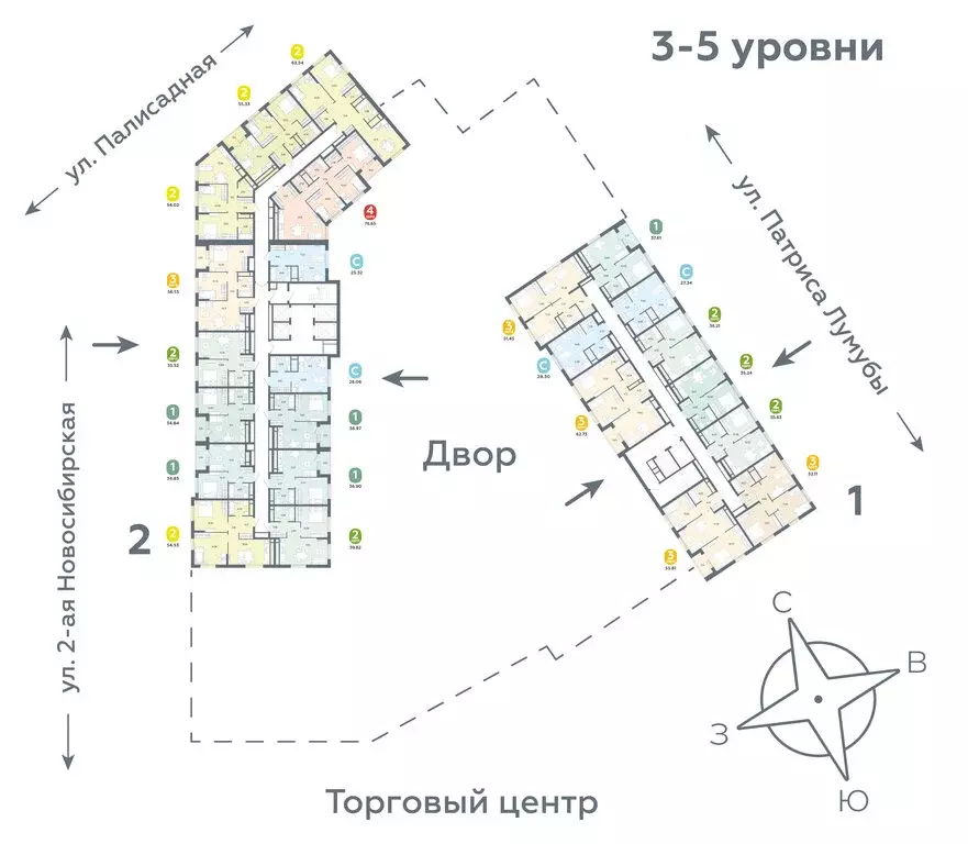 3-комнатная квартира: Екатеринбург, улица Патриса Лумумбы, 4 (51.45 м) - Фото 1