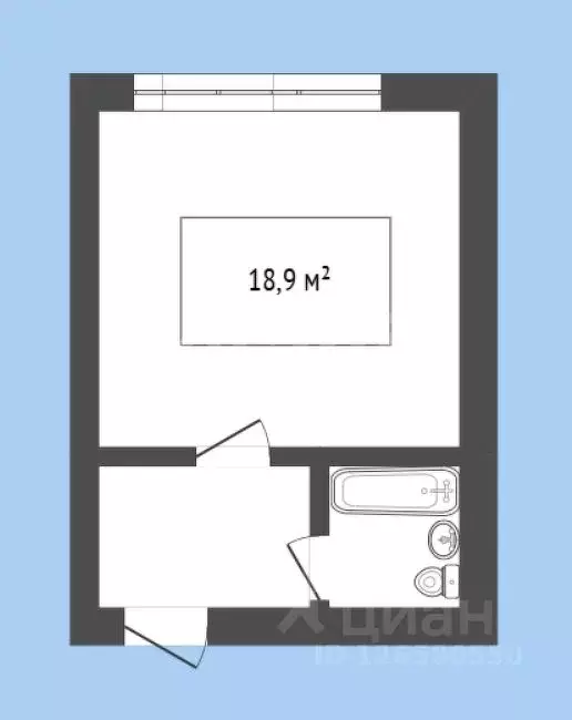 Студия Кемеровская область, Новокузнецк ул. 13-й Микрорайон, 9 (18.9 ... - Фото 2