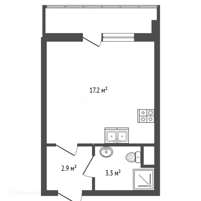 Продаётся квартира-студия, 25 м - Фото 1