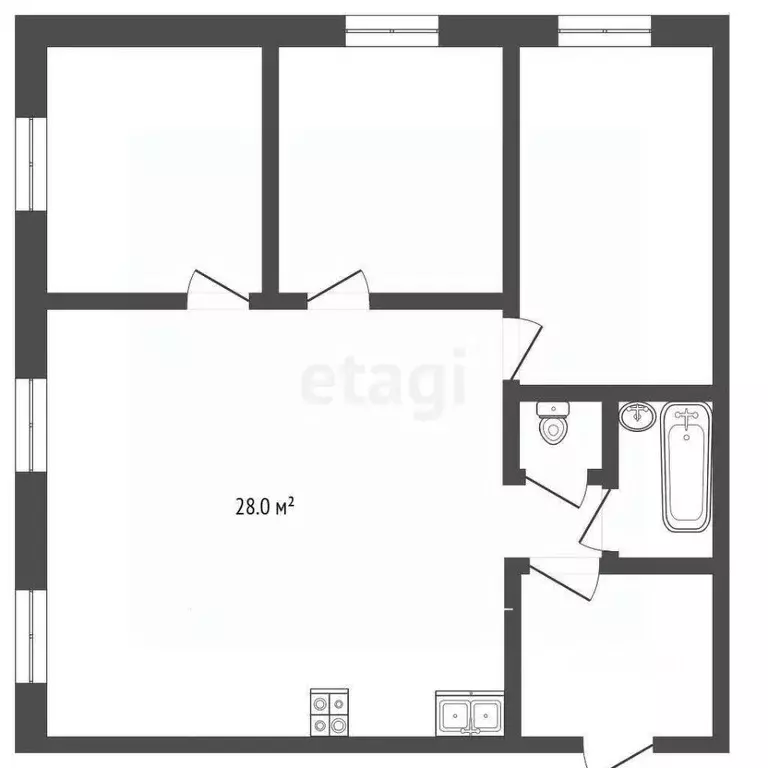 3-к кв. Ярославская область, Рыбинск ул. Академика Губкина, 3 (66.7 м) - Фото 2