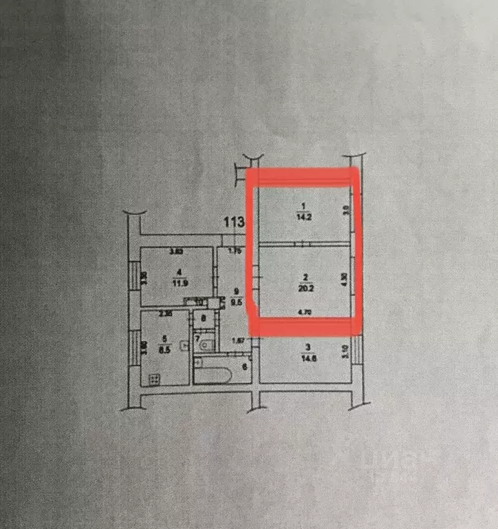 Комната Московская область, Химки Ленинградская ул., 16 (35.0 м) - Фото 0