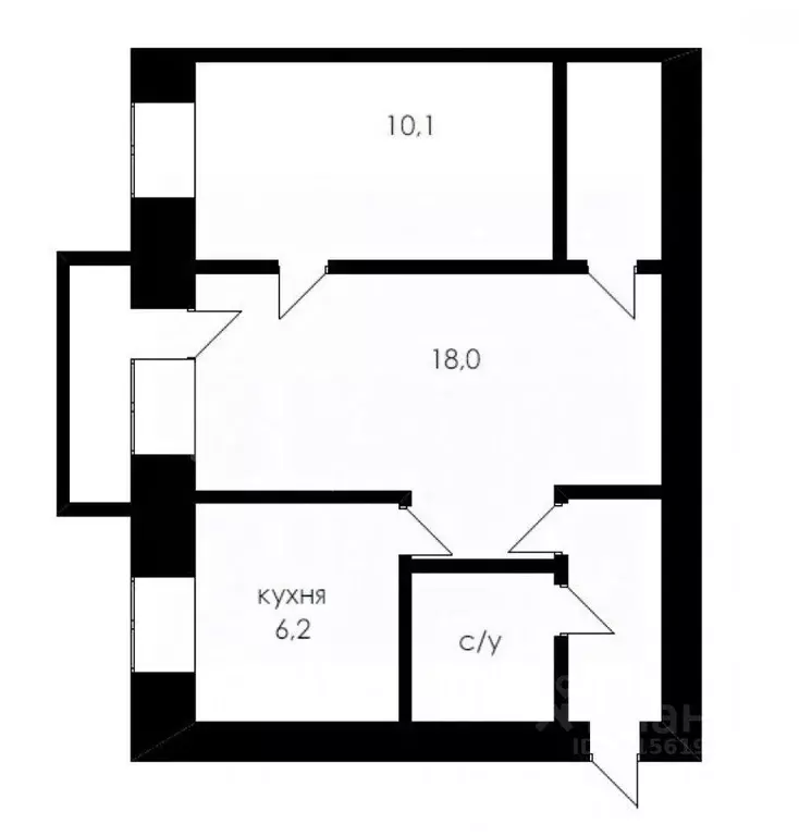 2-к кв. Тюменская область, Тюмень ул. Энергетиков, 6 (43.0 м) - Фото 1
