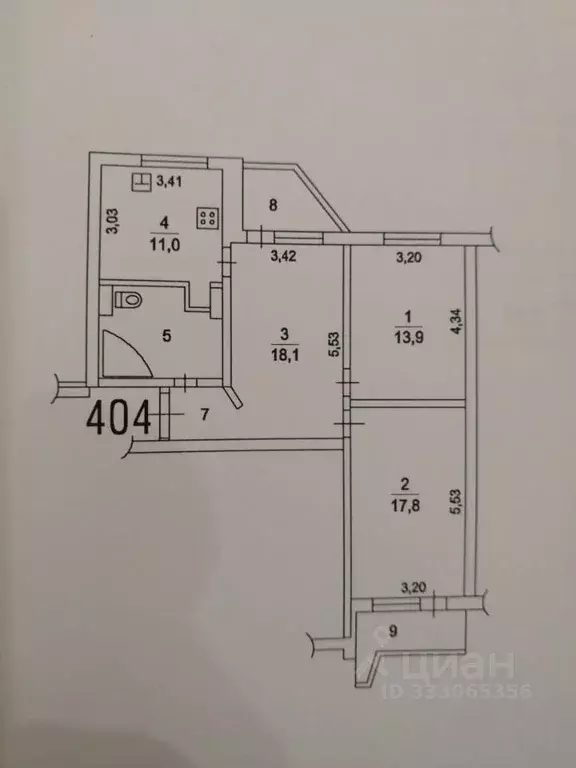 3-к кв. Московская область, Химки ул. Марии Рубцовой, 3 (83.0 м) - Фото 1