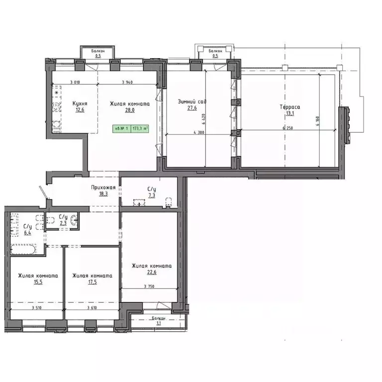 4-к кв. Алтайский край, Барнаул Интернациональная ул., 79 (173.3 м) - Фото 0