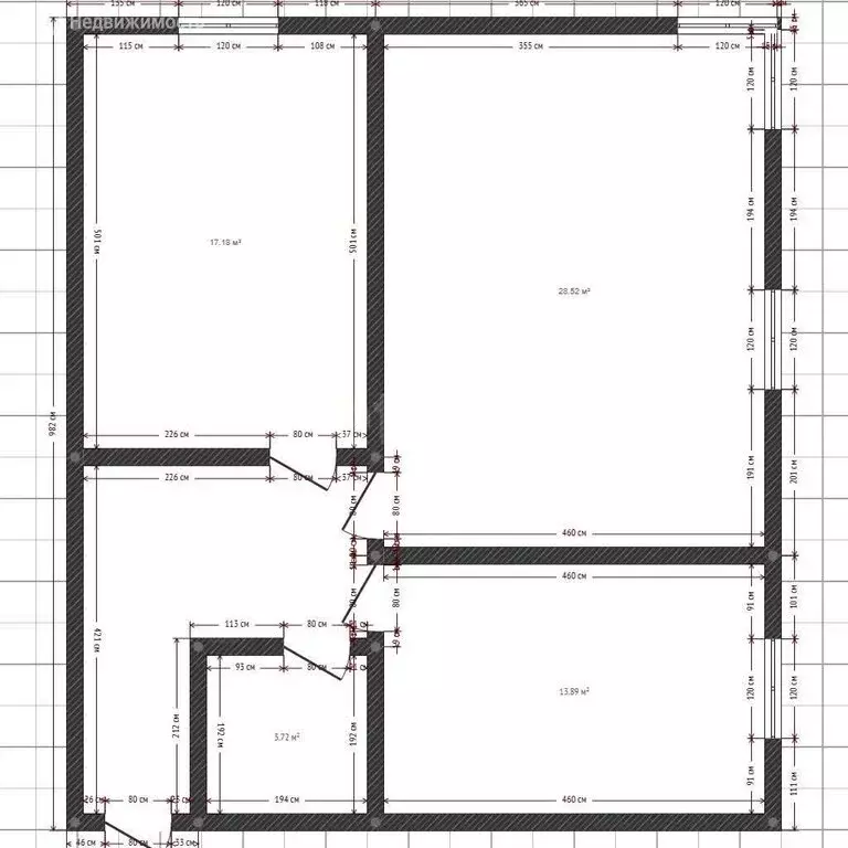 2-комнатная квартира: Махачкала, улица Эльзы Ибрагимовой, 21А (72.21 ... - Фото 1