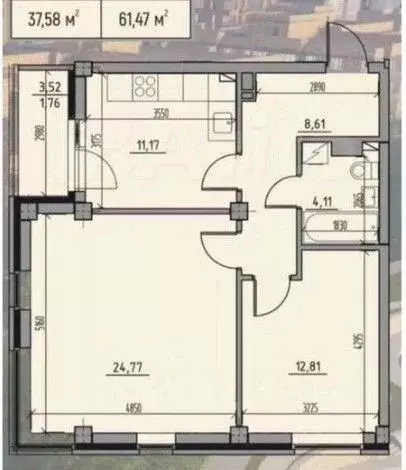 2-к кв. Хакасия, Абакан ул. Комарова, 7А (61.0 м) - Фото 2