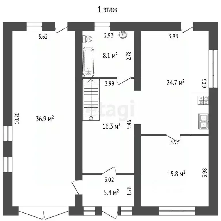 Дом в Белгородская область, Белгород пер. 2-й Ботанический, 9 (201 м) - Фото 2