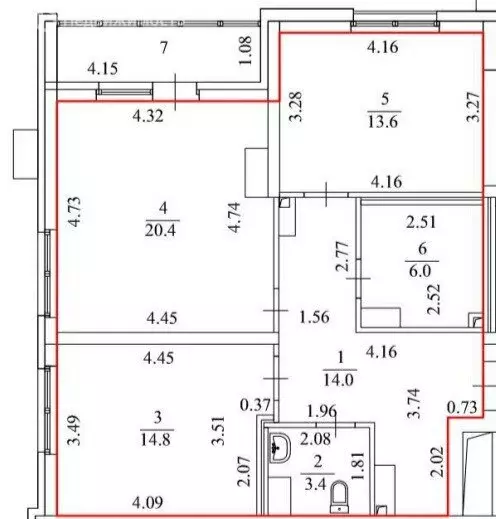2-комнатная квартира: Екатеринбург, улица Викулова, 24 (72.2 м) - Фото 1
