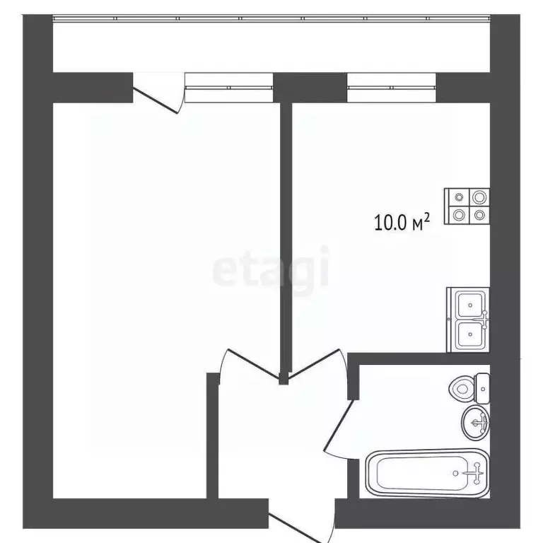 1-к кв. Москва Нарвская ул., 11к4 (39.0 м) - Фото 1