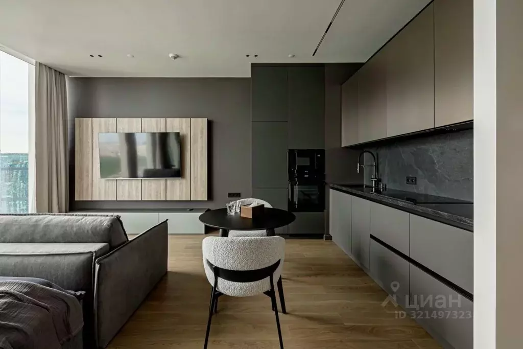 Студия Москва 1-й Красногвардейский проезд, 22с1 (43.0 м) - Фото 1