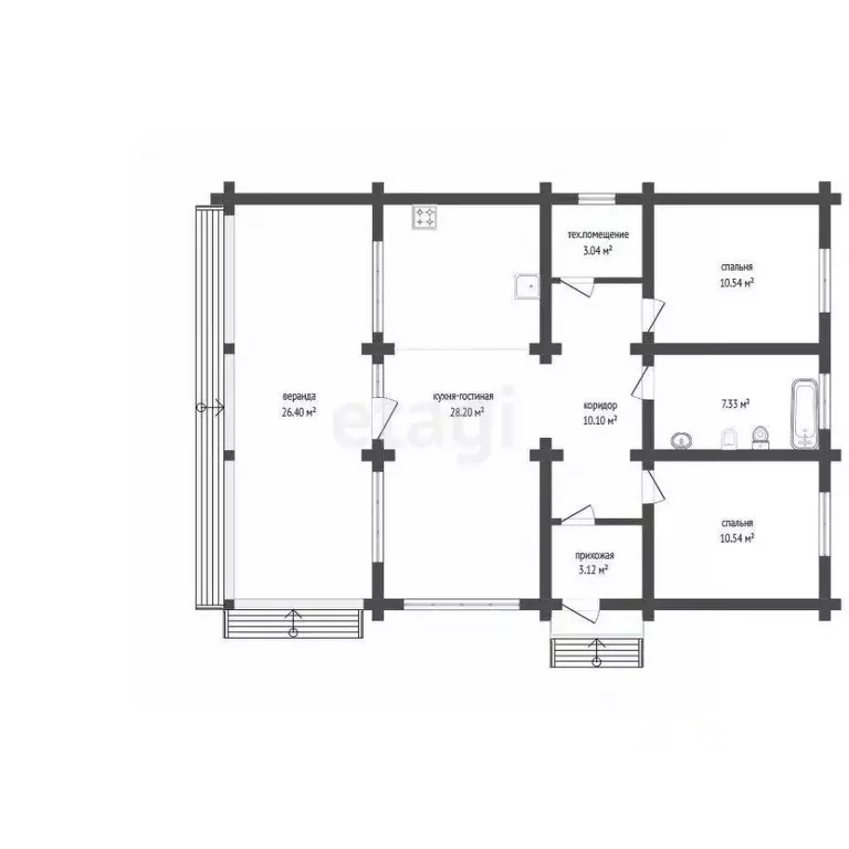 Дом в Ярославская область, Рыбинский муниципальный округ, Покровское ... - Фото 2