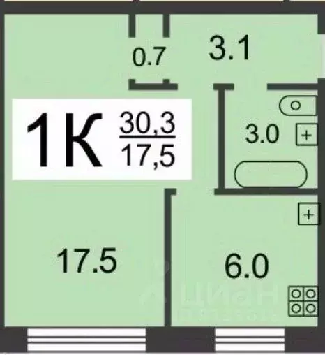 1-к кв. Нижегородская область, Нижний Новгород ул. Богородского, 5к1 ... - Фото 1