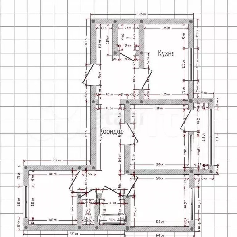 2-к. квартира, 60,5 м, 2/9 эт. - Фото 1