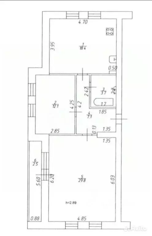 2-к кв. Татарстан, Казань ул. Зинина, 20 (71.1 м) - Фото 1