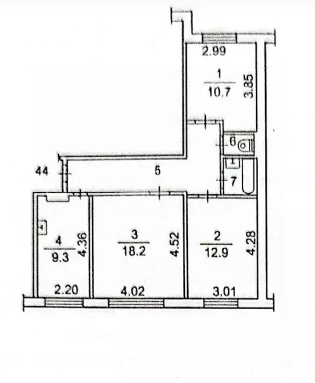 3-к кв. Томская область, Томск Мокрушинский мкр, ул. Мокрушина (66.1 ... - Фото 2