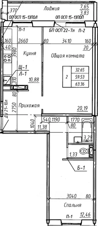 2-к кв. Новосибирская область, Новосибирск Междуреченская ул., 1 ... - Фото 0