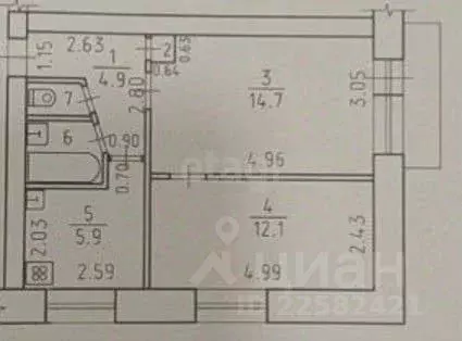 2-к кв. Удмуртия, Ижевск Ракетная ул., 14 (41.0 м) - Фото 2