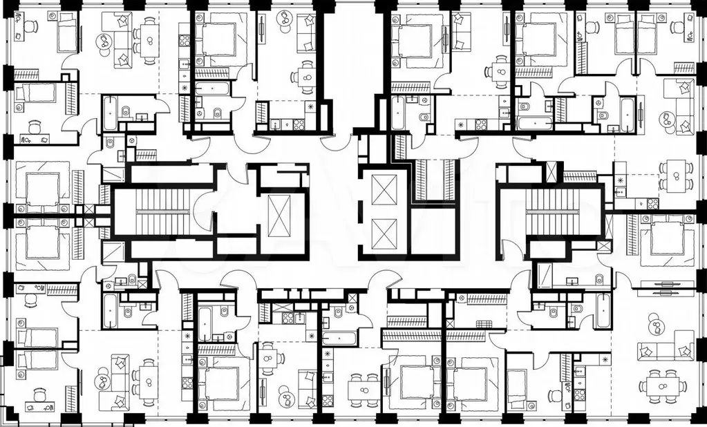 4-к. квартира, 78,8 м, 28/48 эт. - Фото 1