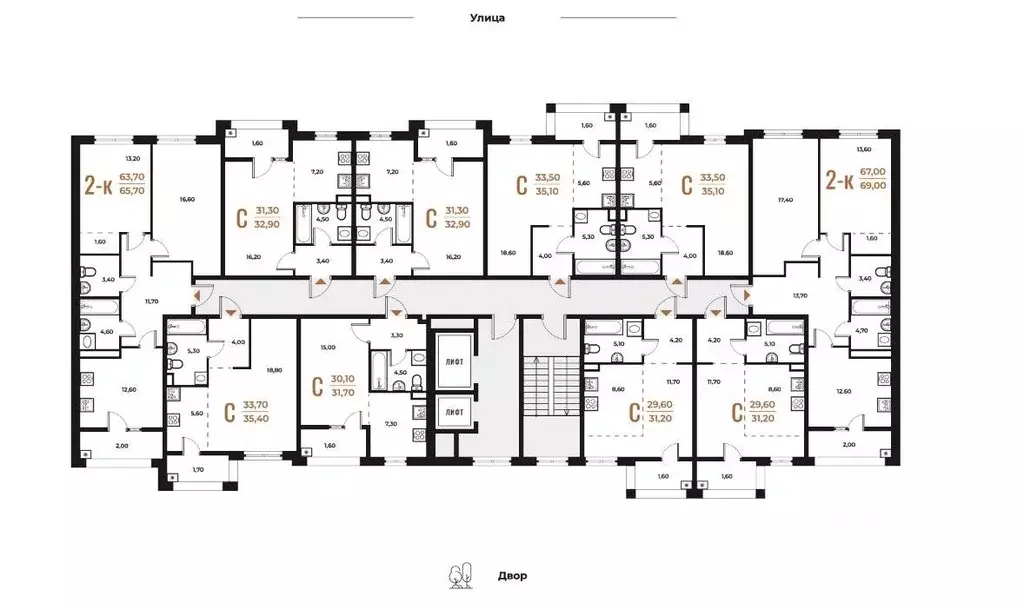 Студия Москва № 82 кв-л, Новое Летово жилой комплекс (35.1 м) - Фото 2
