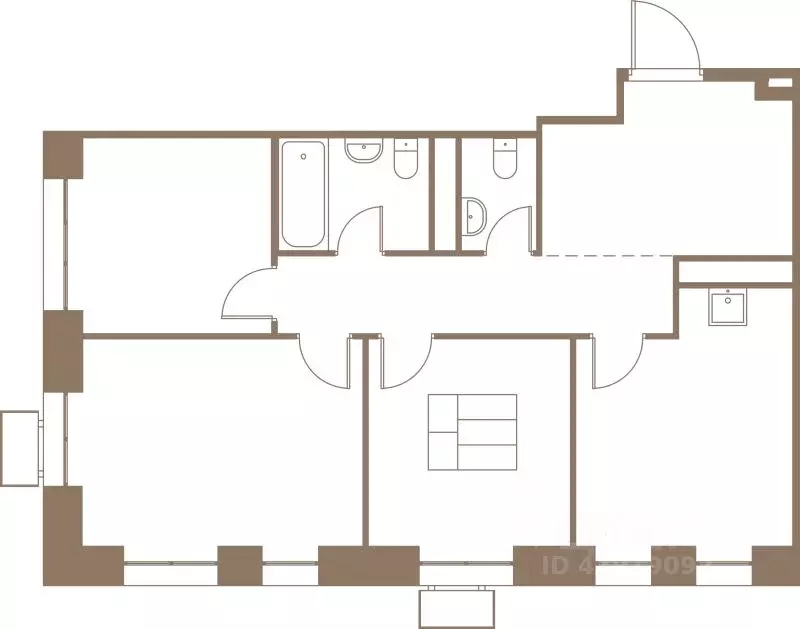 3-к кв. Московская область, Пушкино Фабрикант жилой комплекс, 1 (72.0 ... - Фото 0