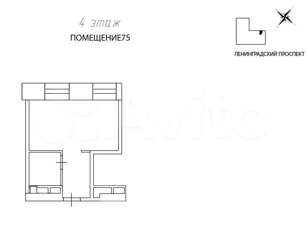 Офис 24 м.кв., до м. Аэропорт 1 минута - Фото 0