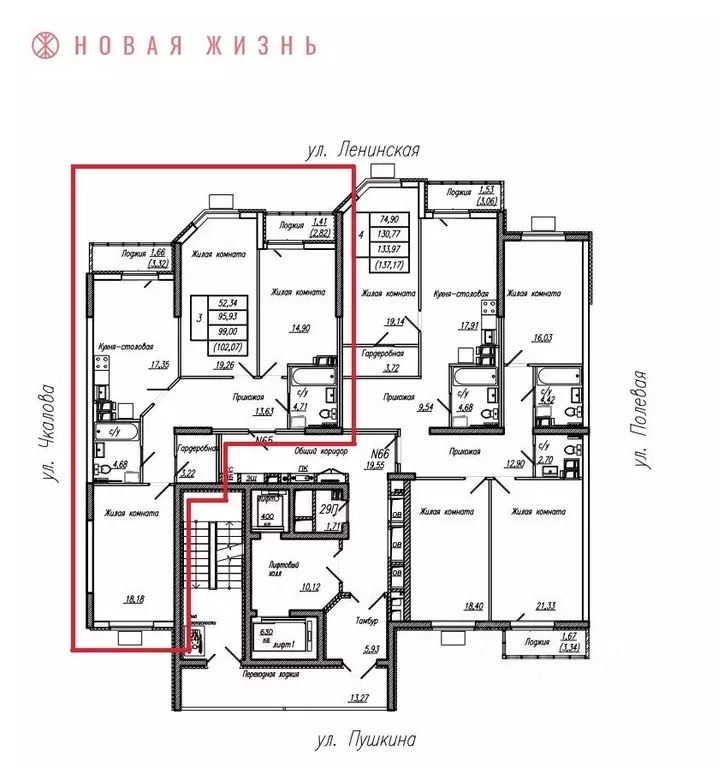 3-к кв. Самарская область, Самара Ленинская ул. (101.85 м) - Фото 0