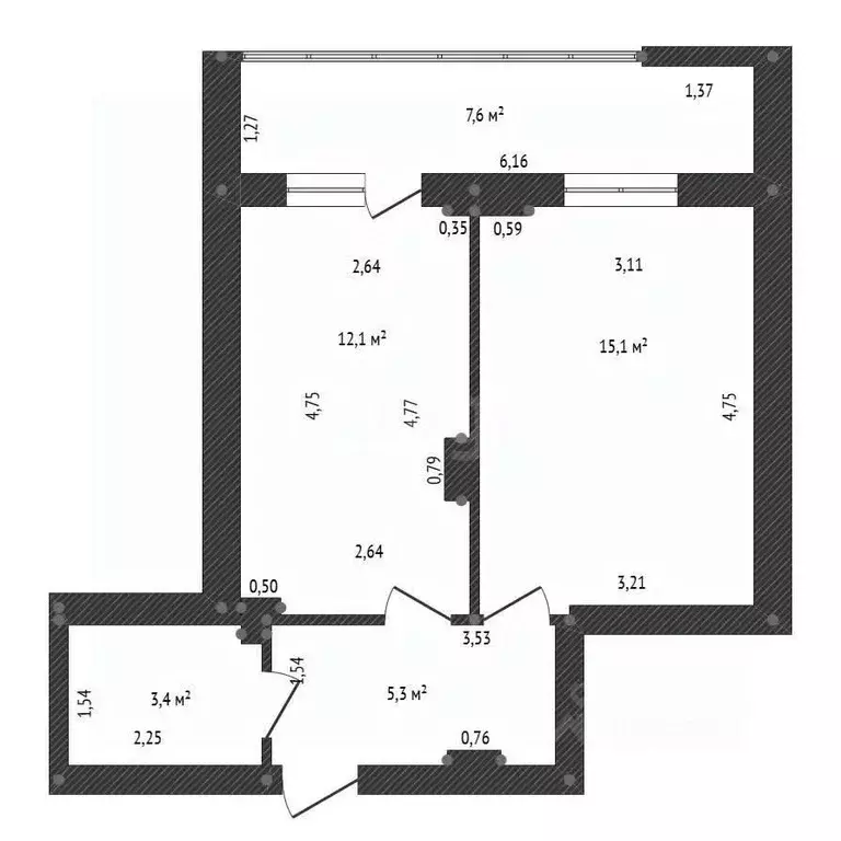1-к кв. Башкортостан, Уфа ул. Маршала Жукова, 25 (35.9 м) - Фото 2