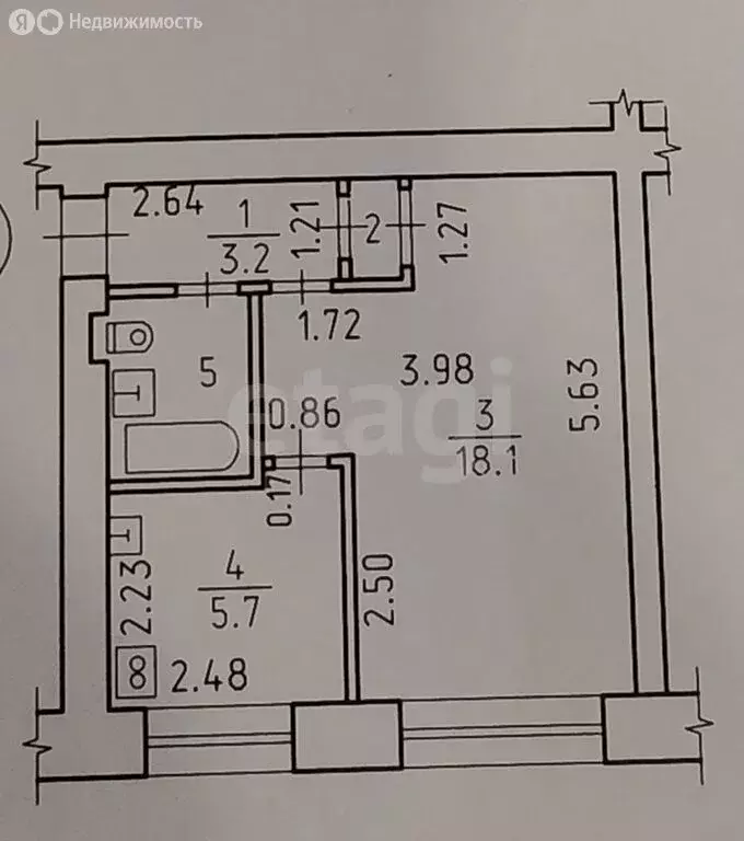 1-комнатная квартира: Ижевск, улица Кирова, 111Б (31 м) - Фото 1