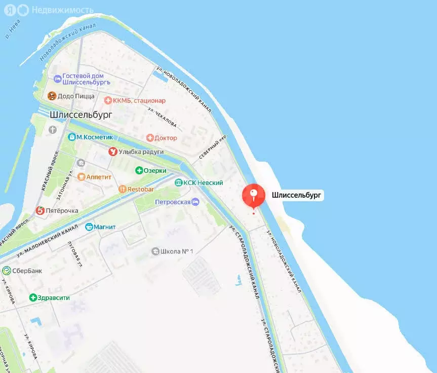 Участок в Кировский район, Шлиссельбург (12 м) - Фото 1