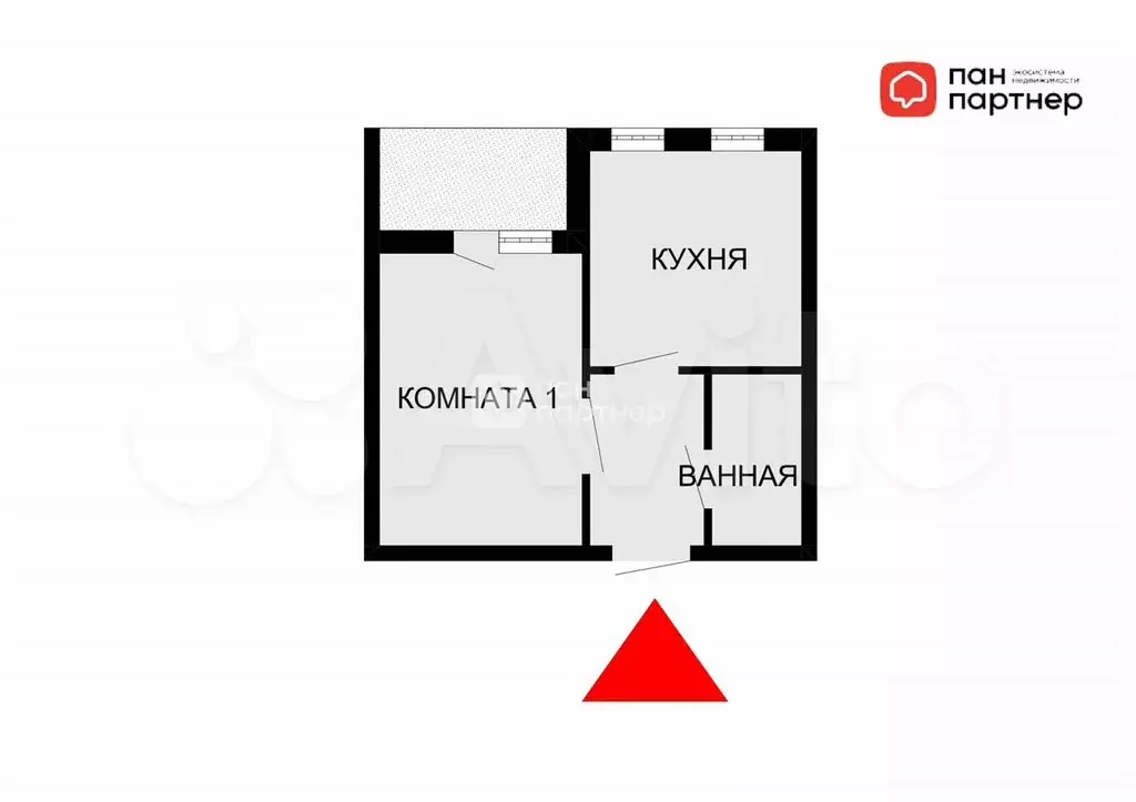 1-к. квартира, 33 м, 9/13 эт. - Фото 0