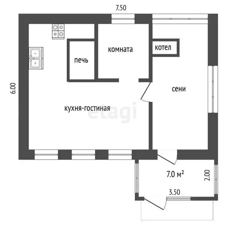 Дом в Песковатка, Советская улица (45.2 м) - Фото 1