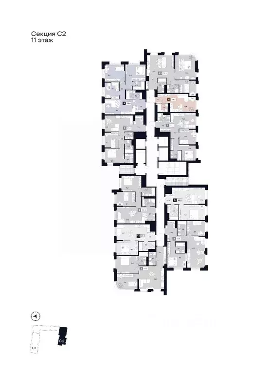 2-к кв. Москва Лодочная ул., 27К2 (61.4 м) - Фото 2