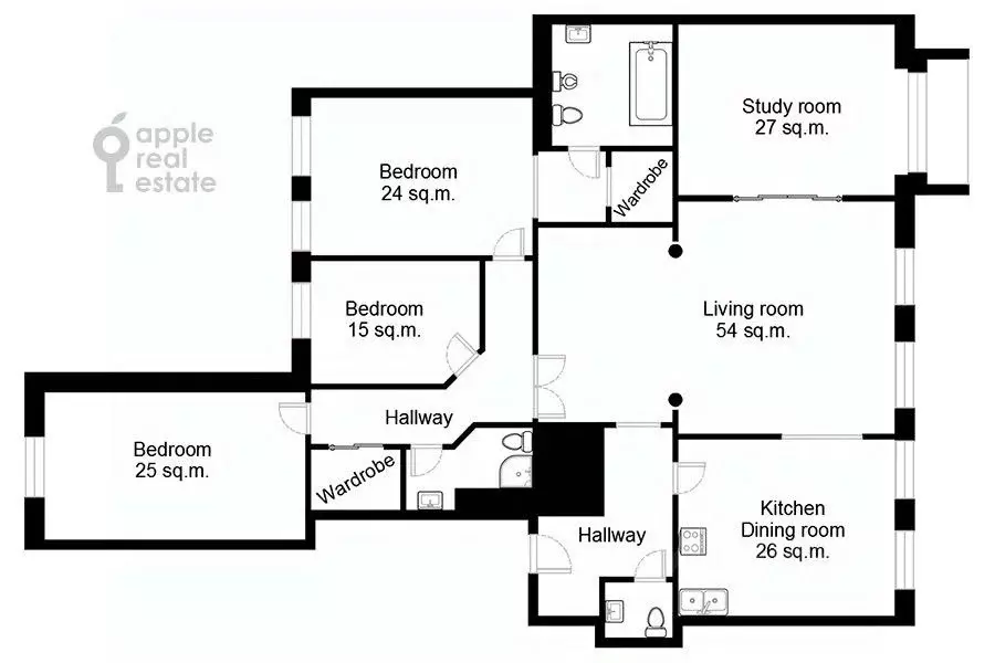 5-к кв. Москва Тверская ул., 28к1 (220.0 м) - Фото 1