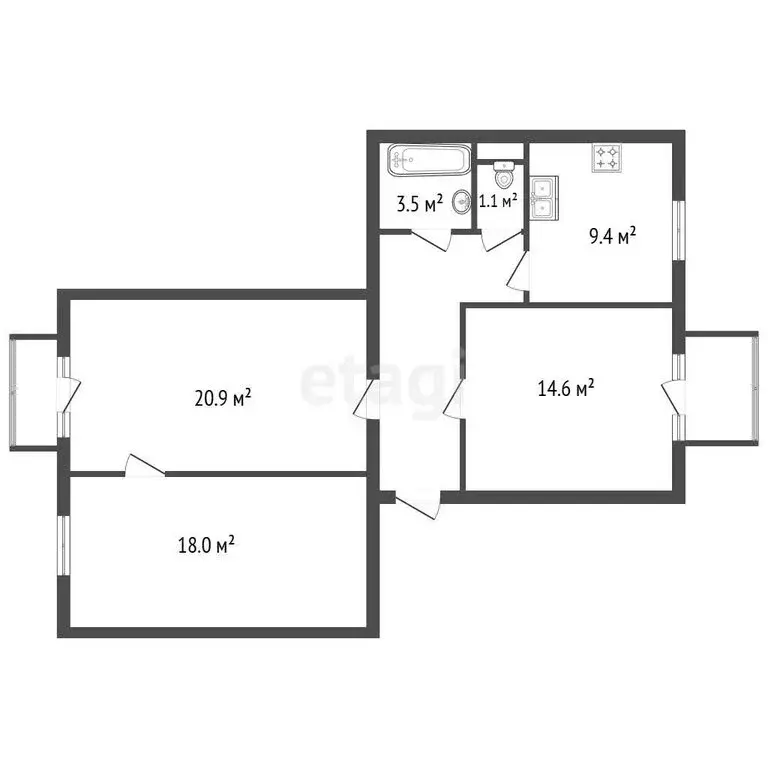 3-комнатная квартира: Санкт-Петербург, Среднеохтинский проспект, 25/19 ... - Фото 1