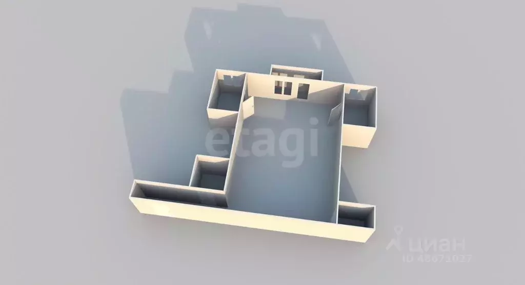 2-к кв. Сахалинская область, Холмск Молодежная ул., 10 (44.4 м) - Фото 2