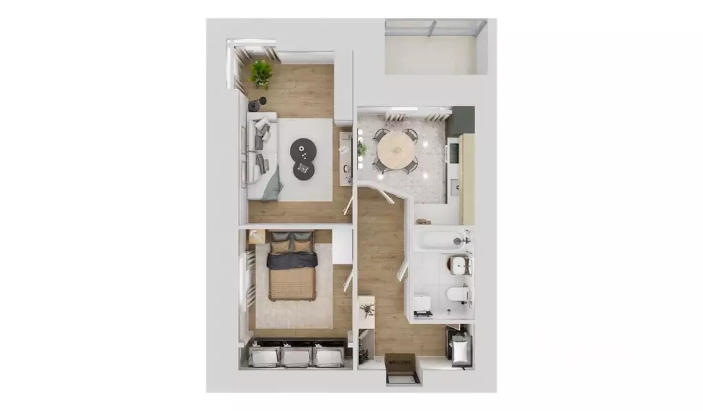 2-к кв. Амурская область, Благовещенск 320-й кв-л,  (52.5 м) - Фото 1