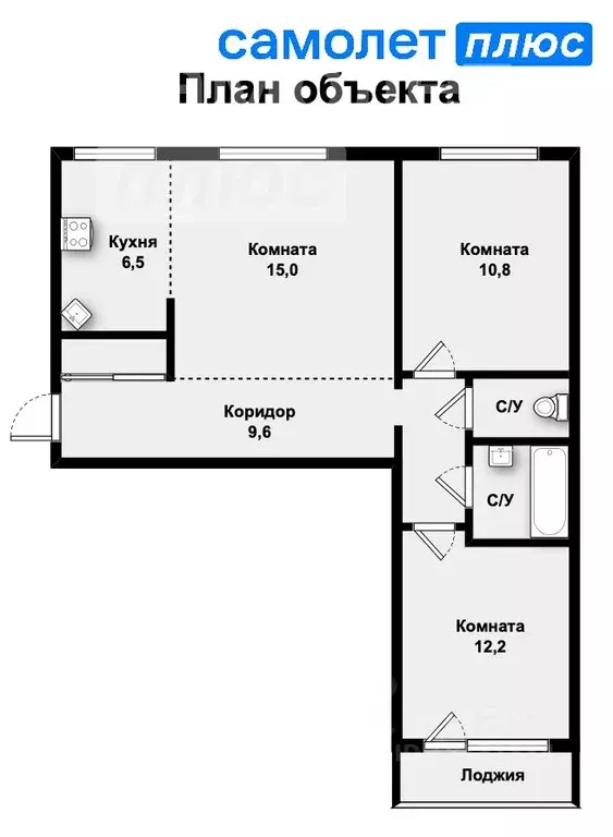 3-к кв. Свердловская область, Екатеринбург ул. Пехотинцев, 12 (58.0 м) - Фото 1