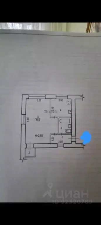 1-к кв. Волгоградская область, Волгоград ул. Патриса Лумумбы, 4 (32.3 ... - Фото 2