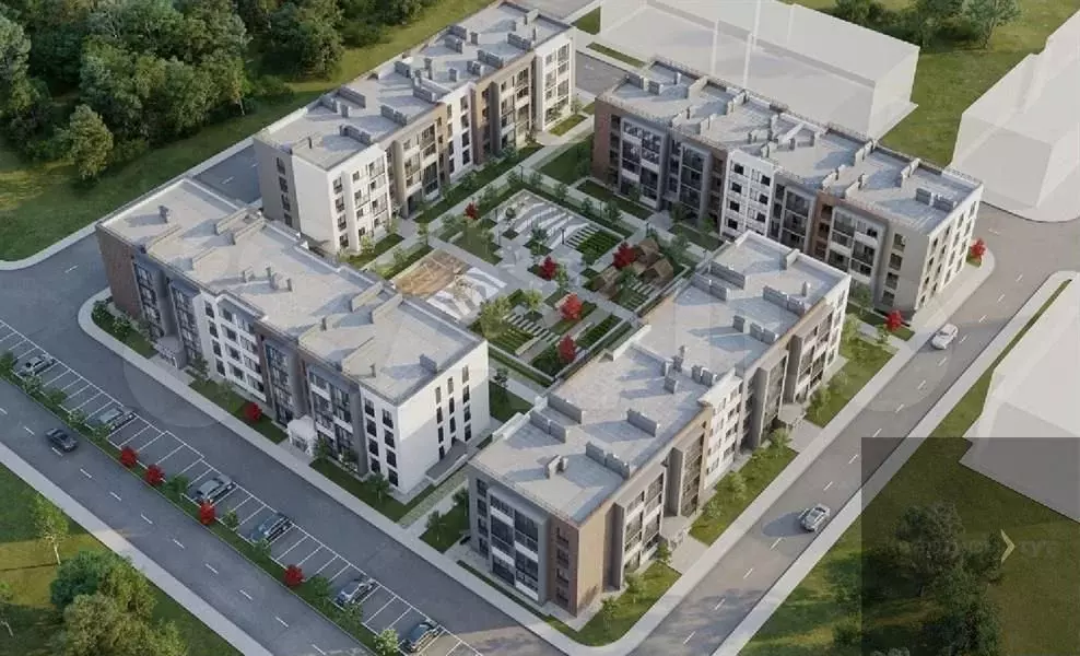 1-к. квартира, 39,8 м, 4/4 эт. - Фото 1