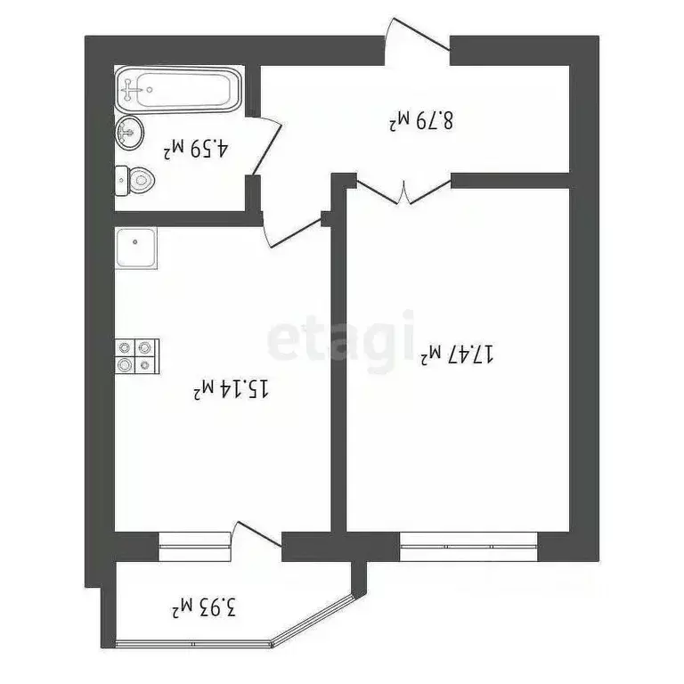 1-к кв. Самарская область, Самара Демократическая ул., 182 (31.3 м) - Фото 2