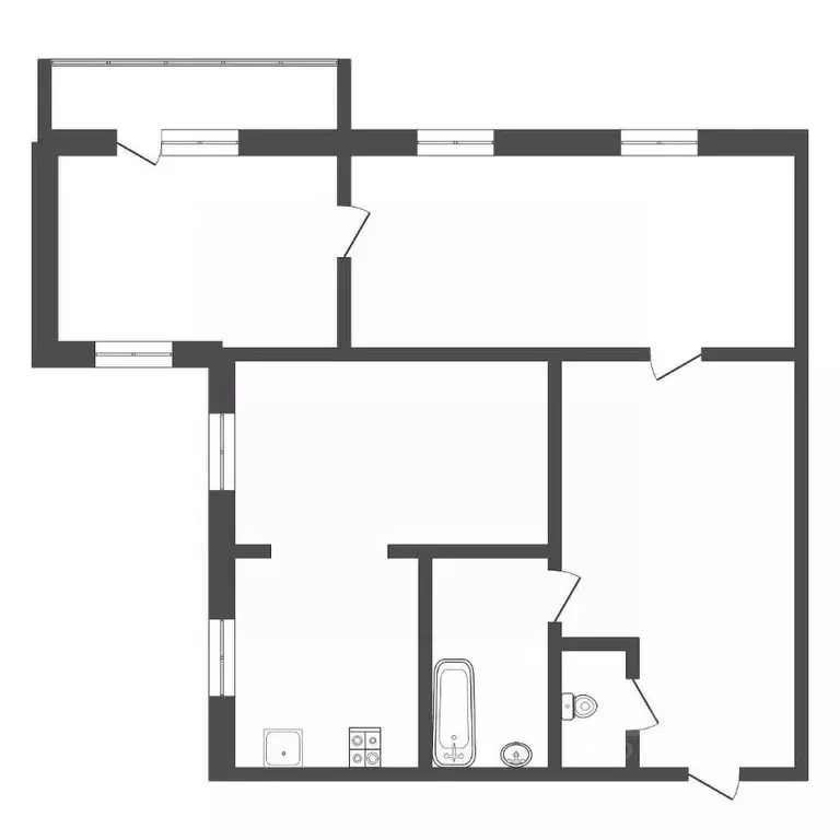 2-к кв. Тульская область, Тула ул. Вересаева, 16 (68.0 м) - Фото 2
