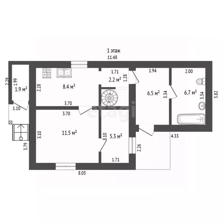 Дом в Москва д. Зименки, Газовик СНТ, 34А (65 м) - Фото 2